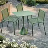 Juego de mesa y sillas para exteriores, mesa cuadrada pequeña de hierro forjado para ocio, juego de tres piezas de mesa y sillas para balcón de jardín, patio, tienda de té con leche, cafetería