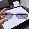 Nueva Moda Estilo Old Money Selección de Influencers Gafas de Sol Metálicas de Media Montura para Mujer Tendencia Street Style Gafas de Sol con Protección UV