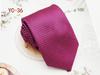 Business Casual Homens Tie Poliéster Sarja de Seda Preto Vermelho Terno Acessórios 8cm Gravata Cor Sólida