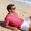 Camisetas de Algodón para Hombre en Múltiples Colores, Mangas Cortas que Absorben la Humedad, Camisetas de Algodón Cómodas y Amigables con la Piel, Descuentos por Compra al por Mayor, Venta al por Mayor de Fábrica