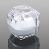 Caja Transparente de Cristal para Anillos de Alta Venta en E-Commerce, Caja de Joyería de Acrílico, Caja para Joyería de Aretes, Caja de Regalo al por Mayor
