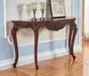 Mesa Gabinete de Entrada Estilo Americano Contra la Pared, Estante de Almacenamiento Semicircular de Lujo Ligero Estilo Europeo para Vestíbulo, Mesa Consola Estilo Chino Nuevo