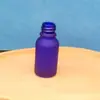Frasco conta-gotas para óleo essencial com anel de madeira de bambu fosco, cor chá, preto, azul, verde fosco; frasco para amostra de perfume fosco, branco fosco, recarregável.