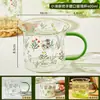 2026 Nuevo Modelo Vaso de Agua de Alta Apariencia para Mujer con Asa, Taza de Leche, Taza Impresionantemente Hermosa, Elegante Vaso de Vidrio de Borosilicato Alto
