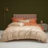 Cetim Sedoso 100s Algodão de Fibra Longa Conjunto Duplo de Peças Conjunto de Quatro Peças Cor Sólida Algodão Roupa de Cama Pura de Algodão Lençol de Cama Cobertura de Cama Conjunto de Sacos de Cama