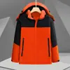 Ropa de trabajo para exteriores a prueba de viento e impermeable, chaqueta de algodón con plumón integrada para otoño e invierno, ropa de alpinismo a prueba de frío con logotipo personalizado