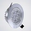 Lámpara de techo de alta potencia 3-24W, lente de carcasa, disipador de calor de aspas de aluminio, kit de focos antiguos de 5W7W9W