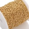 Colgante Clip de Acero Inoxidable Chapado en Oro de 18k Cadena de Tubo Cadena Apilada Accesorios de Joyería Accesorios para el Cabello DIY Materiales para Ropa