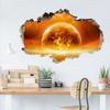 Novo Adesivo de Parede 3D Autoadesivo Rasgável da Amazon Céu Estrelado Universo Planeta Mundo Teto Sala de Estar Adesivo de Parede Decorativo