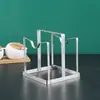 Tábua de Corte Personalizada e Suporte para Tampa de Panela, Rack de Armazenamento de Cozinha de Aço Inoxidável Sem Furos, Organizador Doméstico Multifuncional