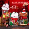 Bolsa de regalo portátil de juguete para bocadillos, bolsa de embalaje de comida navideña de alto nivel para niños, bolsa de plástico, bolsa de regalo de mano
