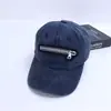 Gorra de Béisbol Bordada con Parche de Cremallera Creativa Gorra de Pico Lavada Retro Desgastada Gorra Cruzada para Hombres Mujeres Sombrero Casual con Protección Solar Niños