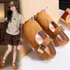 Zapatos pequeños de cuero para niñas estilo coreano, zapatos para niños, nueva colección primavera/otoño 2026, bailarinas de suela blanda para pequeñas princesas