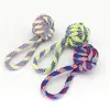 Brinquedo de Corda de Algodão Resistente a Mastigação para Cachorros, Brinquedos para Cães de Porte Pequeno e Médio, Brinquedo de Nó de Corda, Conjunto de Frisbee Suprimentos para Animais de Estimação