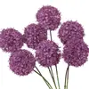 Flores Artificiais Coloridas Estilo Monet Flores Falsas Atacado Verde Roxo Arranjo de Casamento Cenário Decoração de Paisagismo