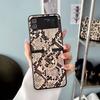 Hebilla de anillo con pedrería con patrón de serpiente para funda protectora Huawei Pura X plegable ancha P50Pocket2/NovaFlip