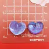 Rizado de Agua Colorido Simulado Purpurina Fina Corazón de Melocotón Accesorios de Resina DIY Pasador Funda de Teléfono Hebilla de Zapato Materiales
