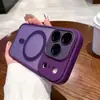 Capa Magnética Fosca com Toque de Pele 16E Adequada para Capa de Celular Apple 17Promax 14 Anti-Queda 13 Película para Lente 11 Furos Finos