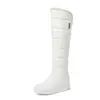 Sapatos de Algodão Quente de Inverno para Comércio Exterior, Botas Longas Acima do Joelho, Botas de Neve, Botas de Couro com Solado Grosso Femininas, Sapatos de Algodão com Lã Espessa, Botas Altas
