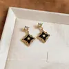 Pendientes de Colgante de Flor de Circonita Estilo Retro de Corte Pendientes Niche Moda de Gama Alta Collar Simple Versátil Juego de Joyería