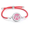 Cuerda Roja Moda Sencilla Difusor de Aceites Esenciales Aromaterapia Caja Pequeña Pulsera Redonda Accesorios de Joyería Caja de Fragancia Decoraciones