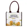 Bolsa Tote de Lona Personalizada, Bolsa de Mão de Lona Tridimensional, Bolsa de Algodão para Lembrança, Bolsa de Lona de Grande Capacidade com Logo Personalizado