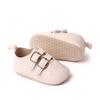 Novos sapatos de bebê estilo britânico com fivela de metal sapatos para bebês e crianças pequenas 0-1 ano bebê sola macia sapatos para crianças pequenas BC2290