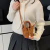 2026 Nova Bolsa Cesta de Legumes Mini Graffiti para Mulheres, Bolsa de Mão e Bolsa Transversal Estilo Coreano Gatinho Desenho Animado Fofo para Crianças
