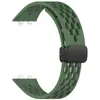 Adecuado para Huawei Band 11 Hebilla Magnética Plegable Correa de Silicona Huawei Band 11 Pro Correa Transpirable Porosa