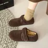Zapatos de Algodón Felpa Cálidos con Velcro para Mujer 2026 Otoño/Invierno Nuevos Planos Casuales Con Felpa Birkenstock Botas de Nieve