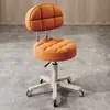 Taburete de Belleza, Taburete Giratorio Ajustable para Salón de Belleza, Taburete de Peluquería, Taburete Redondo para Barbería, Silla Redonda para Maquillaje en Casa