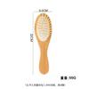 En stock, peine de bambú con mini cojín de aire, portátil, de acero, con aguja, para el hogar, con dientes redondos, peine de mano a mano.