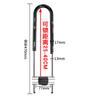 Cerradura para Puerta de Cristal Cerradura de Embutir en Forma de U Aleación de Zinc Antirrobo Cerradura para Puerta de Tienda 35-560mm Múltiples Especificaciones