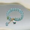 Pulsera Año Nuevo del Dragón 2024 para Mujer Pulsera Imitación Cinabrio Bollo de Dragón Nuevo Estilo Chino Joyería Estilo Chino Año del Dragón