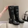 Botas de Cavaleiro da Moda Femininas 2026 Estilo Coreano Tendência Chique Versátil Nova Para Pessoas Baixas Aumento de Altura Salto Embutido Botas Longas