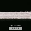 Jingde joias 5*12mm jade branco natural contas de bambu contas tubulares acessórios para joias DIY feitos à mão fábrica de contas soltas fornecimento direto