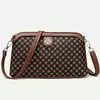 Bolso de lona nuevo transfronterizo, simple y versátil, un bolso cruzado o de hombro a la moda, un diseño retro de bloques de color, perfecto para mamás