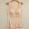 Popular Terciopelo Térmico Doble Cara Engrosado Otoño e Invierno Sexy Encaje Sin Mangas Ropa Moldeadora Calefactora Antifrío Cálido Terciopelo Lujo Ajustada