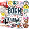 Abastecimiento Directo Transfronterizo 50 Hojas Pegatinas Mixtas de Béisbol Pelota de Sóftbol Deporte Graffiti Maleta Patineta Pegatinas Impermeables