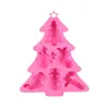 Formas de Bolo Múltiplas Meia de Natal Árvore Boneco de Neve Formas de Silicone Bolo Pudim Chocolate Sobremesa Formas