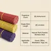 Bestseller transfronterizo: Salvia Blanca, Palo Santo, Hoja de Eucalipto, Hierba Limón, Lavanda, Rosa, Sangre de Dragón, incienso en varilla de bambú para uso doméstico