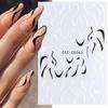 Adesivos de Unhas Transfronteiriços Novos Tom Vibrante Glitter Quente Francesinha em V Fita de Saia Cola de Fundo Leitoso Adesivos de Unhas