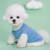 Camiseta de algodón suave con estampado de conejo de dibujos animados para perro mascota gato de primavera y verano, chaleco, ropa para perro pequeño, fabricantes mayoristas