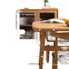 Mesa de Jantar Nórdica para Apartamentos Pequenos, Mesa de Jantar Moderna Minimalista para Casa Alugada, Conjunto de Mesa e Cadeiras Retangular de Luxo Leve, Design Simples