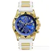 Venta al por mayor de fábrica, relojes populares para hombre para comercio electrónico transfronterizo, con una esfera de alta gama y a la moda, construcción de aleación y diseño de tres ojos