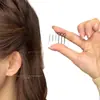 Salvador de Cabello Plano Negro Pinza para el Cabello sin Costuras Peine Inverso Peine Invisible para el Cabello Pequeño para Peinado Fácil Corona Alta