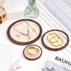 Em Estoque Novo Bandeja de Exibição de Joias de Madeira Suporte de Exibição de Colar Pulseira Brinco Adereços Comerciais para Fotografia de Joias