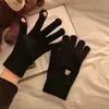 Colección de Guantes Tejidos para Adultos, Estilo Coreano, Cálidos y Lindos, Guantes de Forro Polar para Mujer Otoño e Invierno, Compatibles con Pantalla Táctil