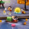 Muñeco de Conejo Bendición Chang'E Lindo Festival de Medio Otoño Decoración DIY Accesorio para Colgar Paisaje en Miniatura Adorno Pequeño de Medio Otoño