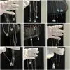 Cadena Mariposa Cristal Perlas Lujo Ligero Perla Estilo Ins Lanyard de Alta Gama Collar Estilo Primavera de Alta Gama